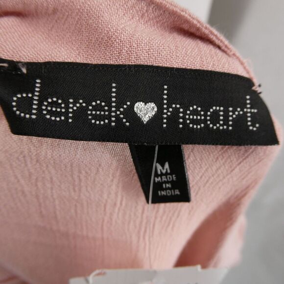 Derek Heart Boho 3/4 Sleeve Peplum Blouse Top Shirt Sz Medium Dusty Rose NWT - Picture 5 of 6
